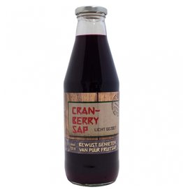 Fles cranberry sap licht gezoet 75cl