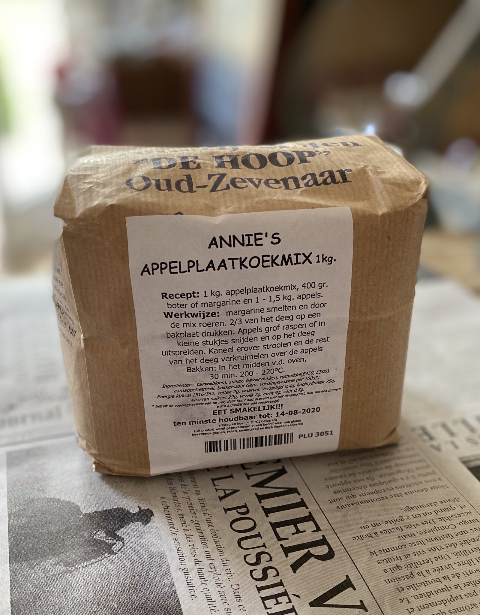 Grutterij Molen de Hoop Annie's appelplaatkoekmix