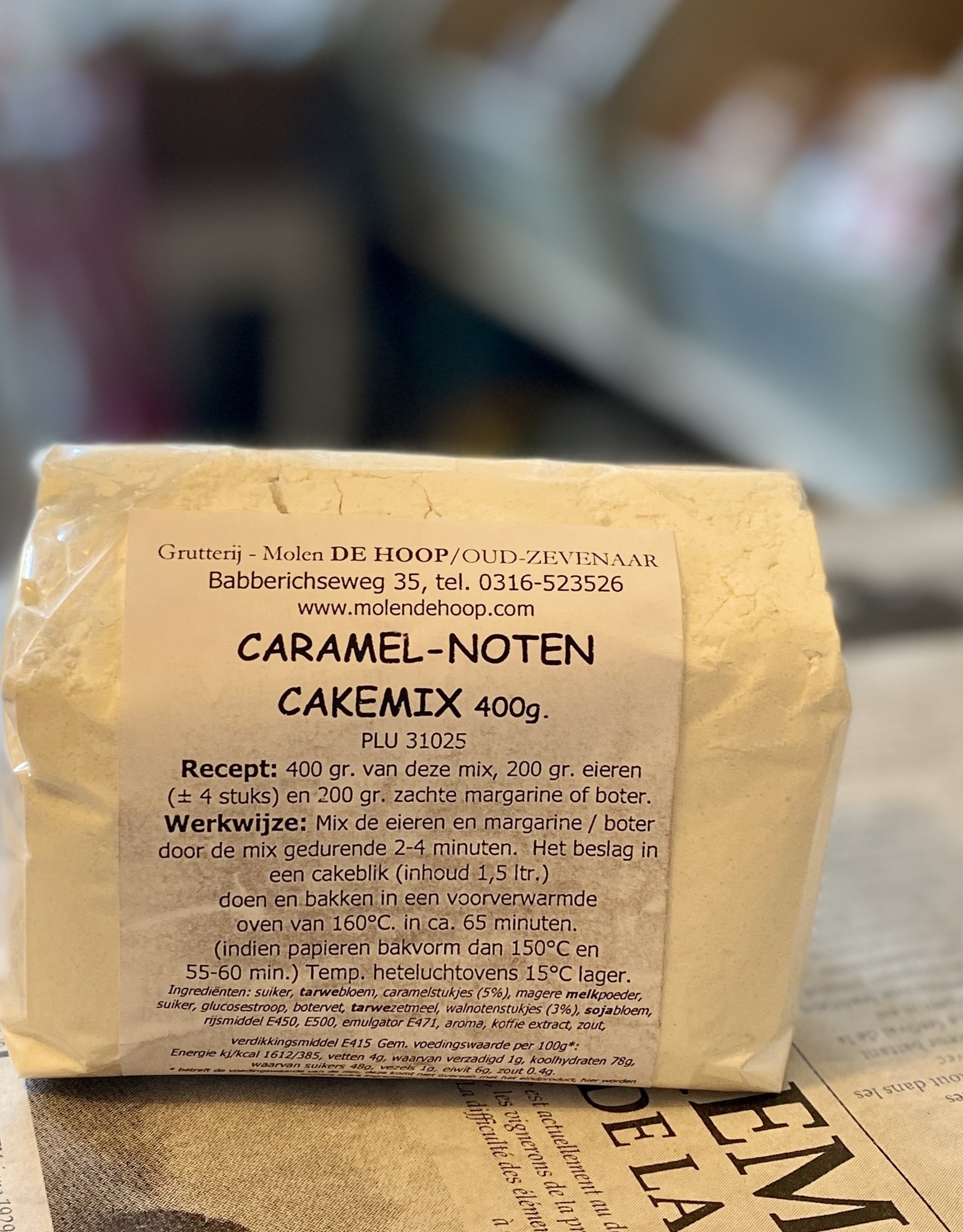 Grutterij Molen de Hoop Caramel-notencakemix