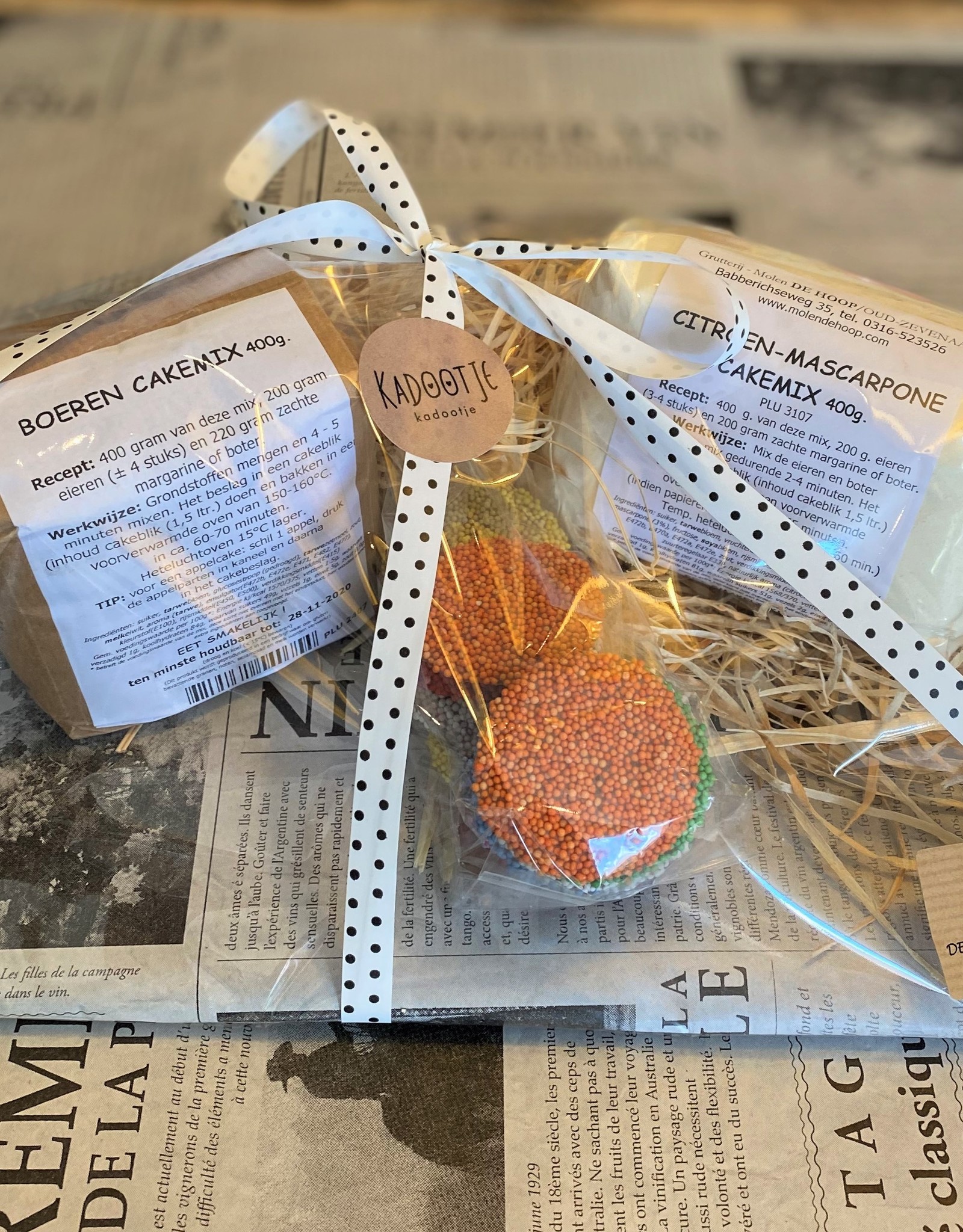 Bakpakket met chocolade