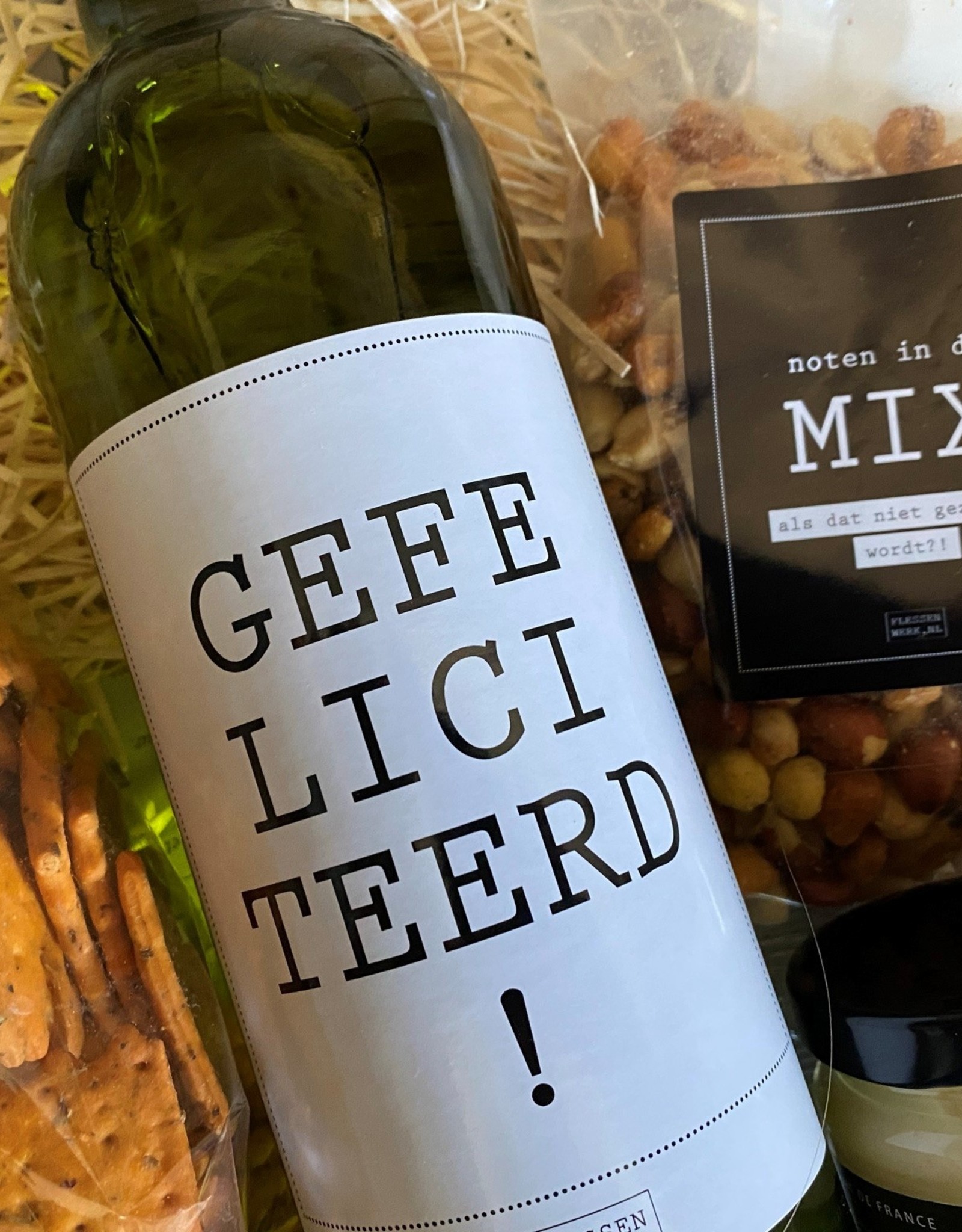 Borrelpakket wijn - Gefeliciteerd