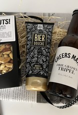 Cadeaupakket met bierdouche, bier en notenmix