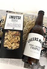 Cadeaupakket Cheers Mate  met bier en notenmix