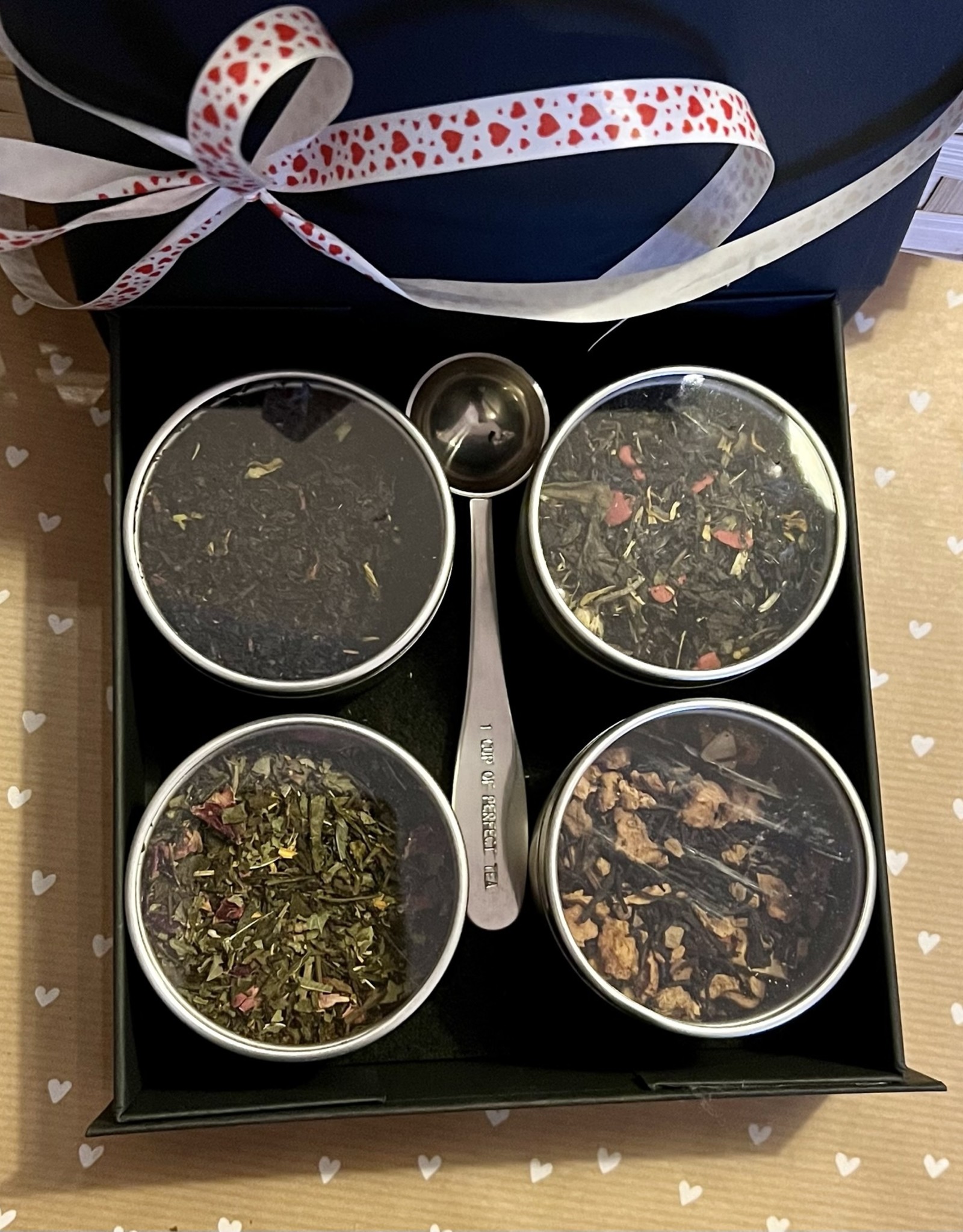 Theedoos - Valentijn - 4 theesoorten