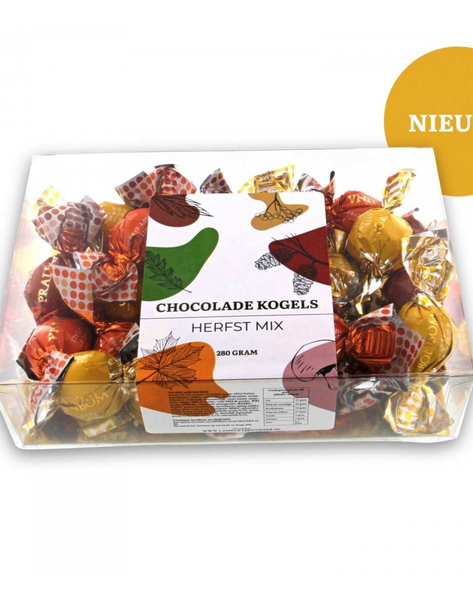 Herfst chocolade Bonbon in doosje