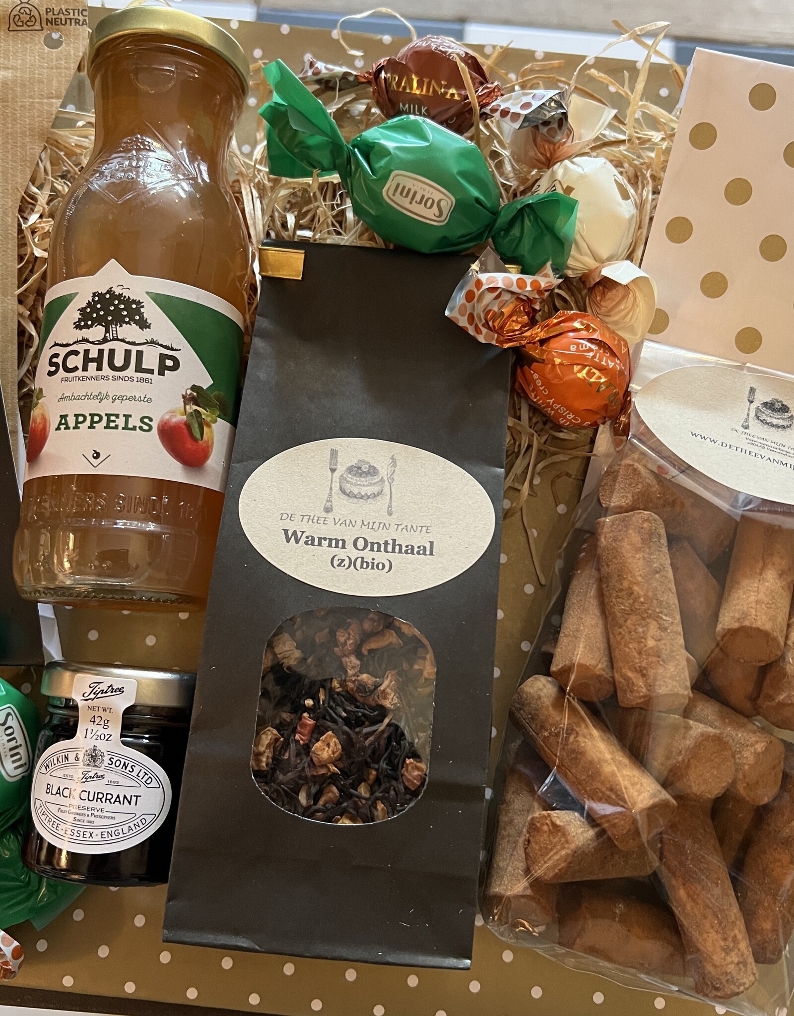 Koffie- en theepakket winter met chocolade en kaneel