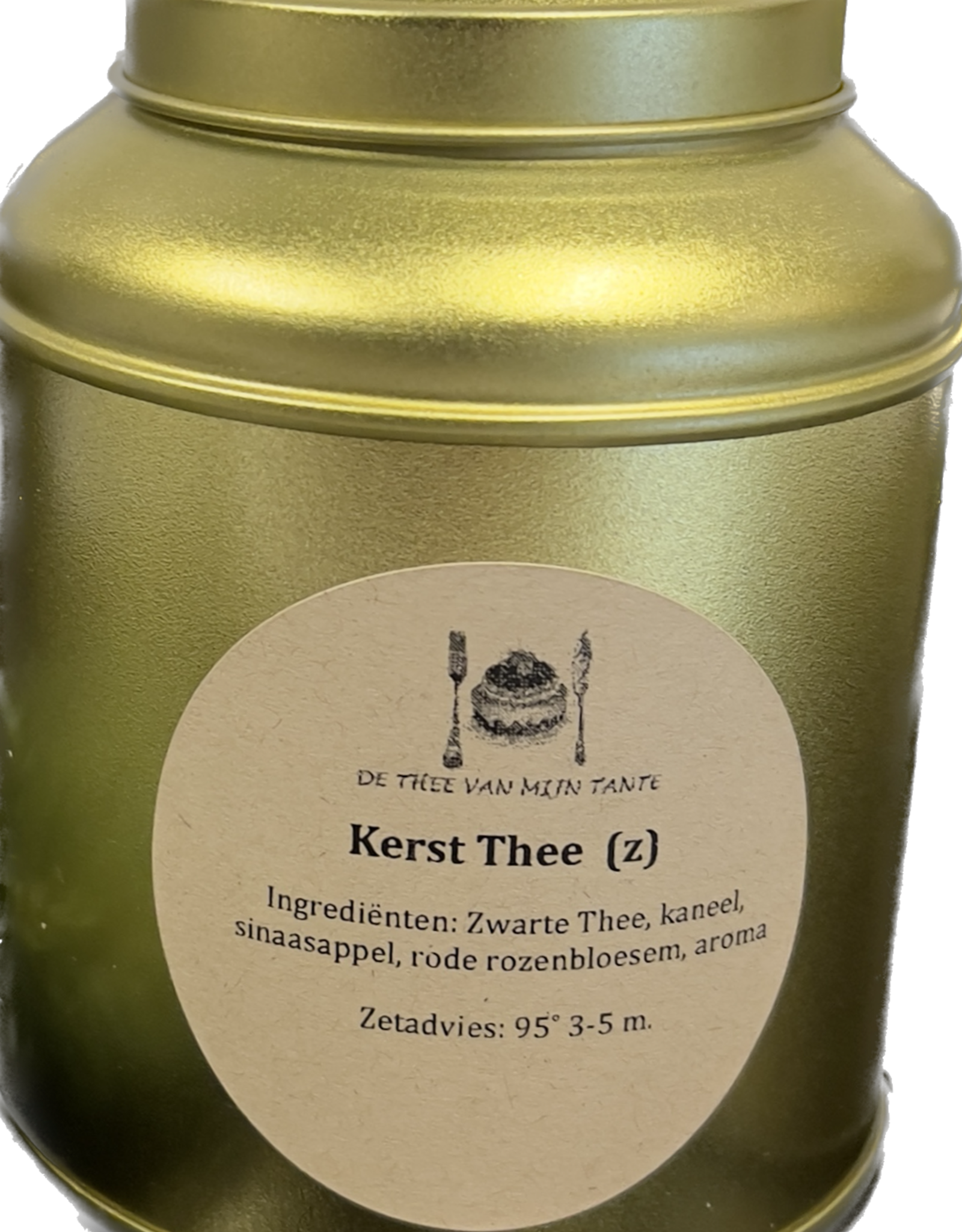 Kerst Thee in gouden blik