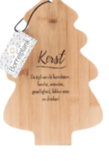 Serveerplank borrelplank kerstboom 'kerst