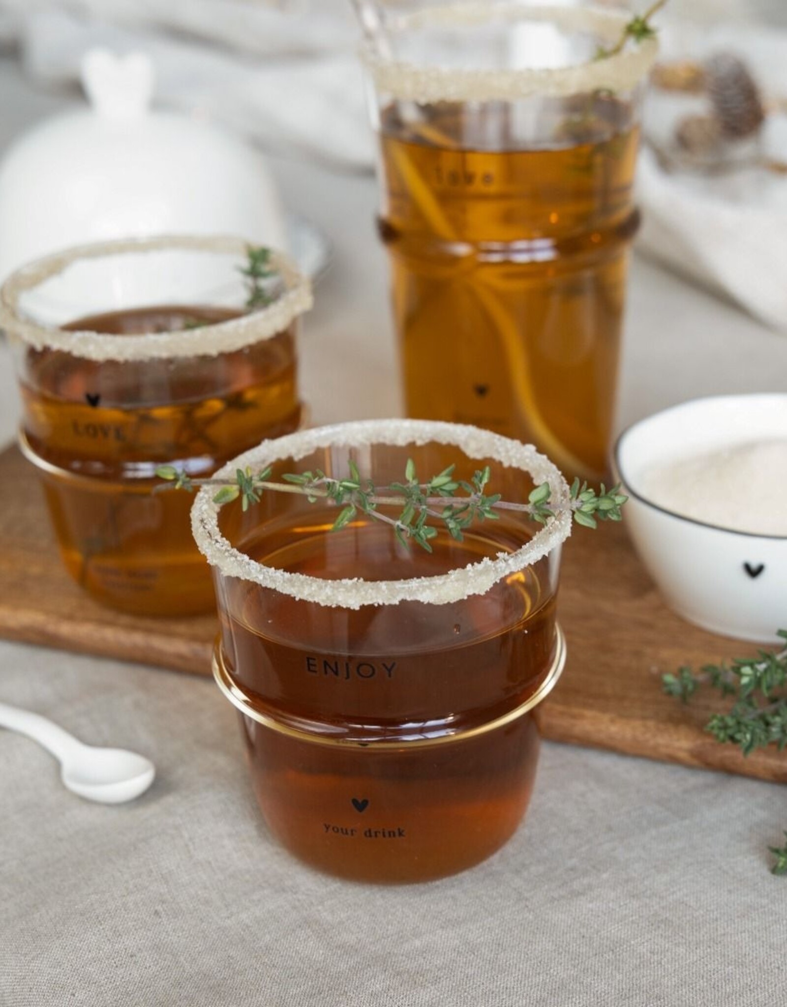 Bastion Collections Waterglas "Enjoy your drink"