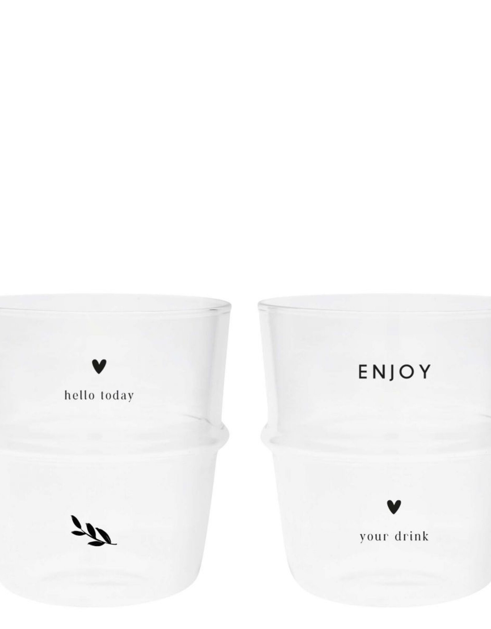 Bastion Collections Waterglas "Enjoy your drink"