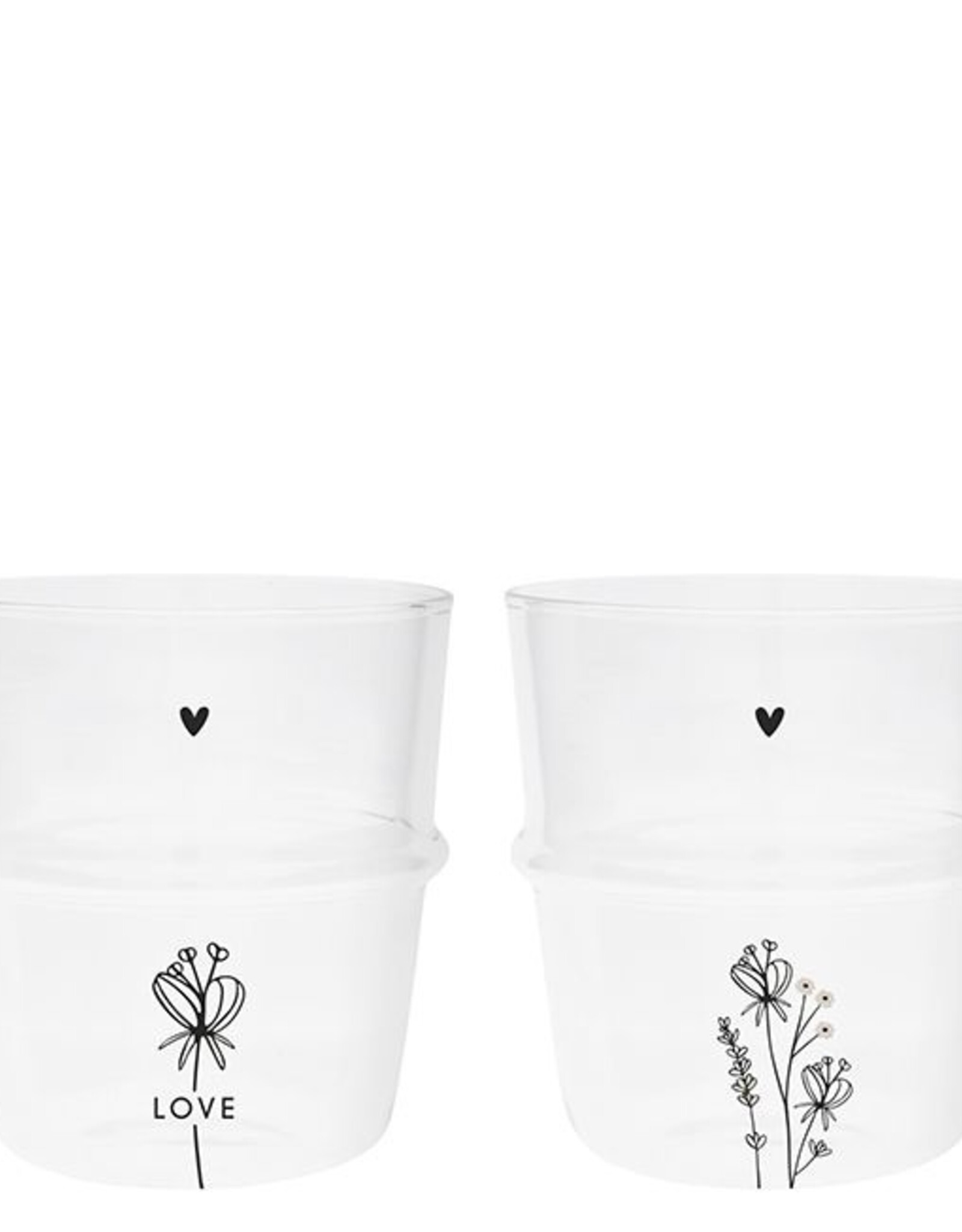 Bastion Collections Waterglas - Wild Flowers