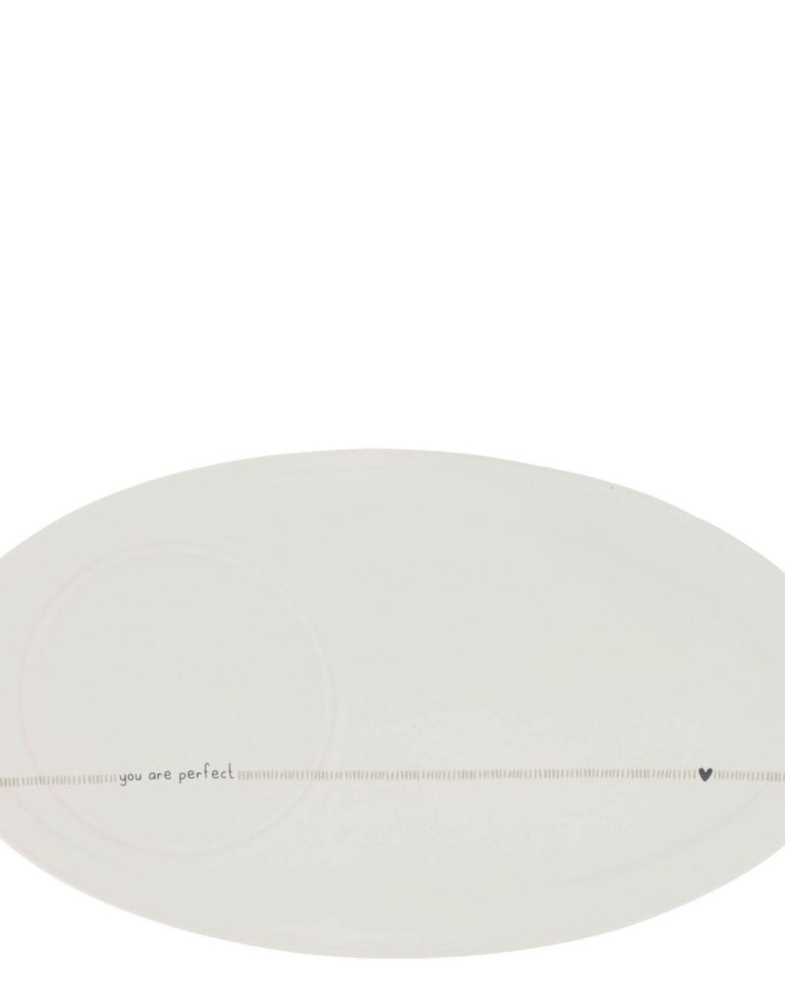 Bastion Collections Oval Plate - You are perfect