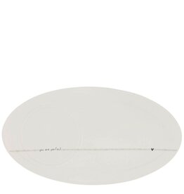 Bastion Collections Oval Plate - You are perfect