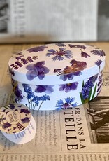 Gardiners of scotland Purple Flower Tin met  vanilla fudge