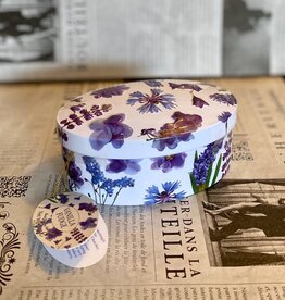 Gardiners of scotland Purple Flower tin met vanilla fudge