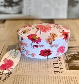 Pink Flower tin met vanilla fudge