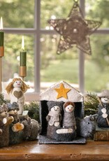 Sjaal met Verhaal Kerststal - Naturel