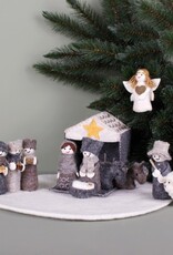 Sjaal met Verhaal Kerststal - Naturel