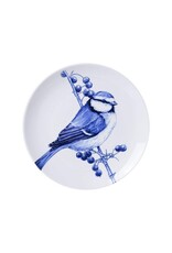Heinen Delfts Blauw Wandbord - Pimpelmees