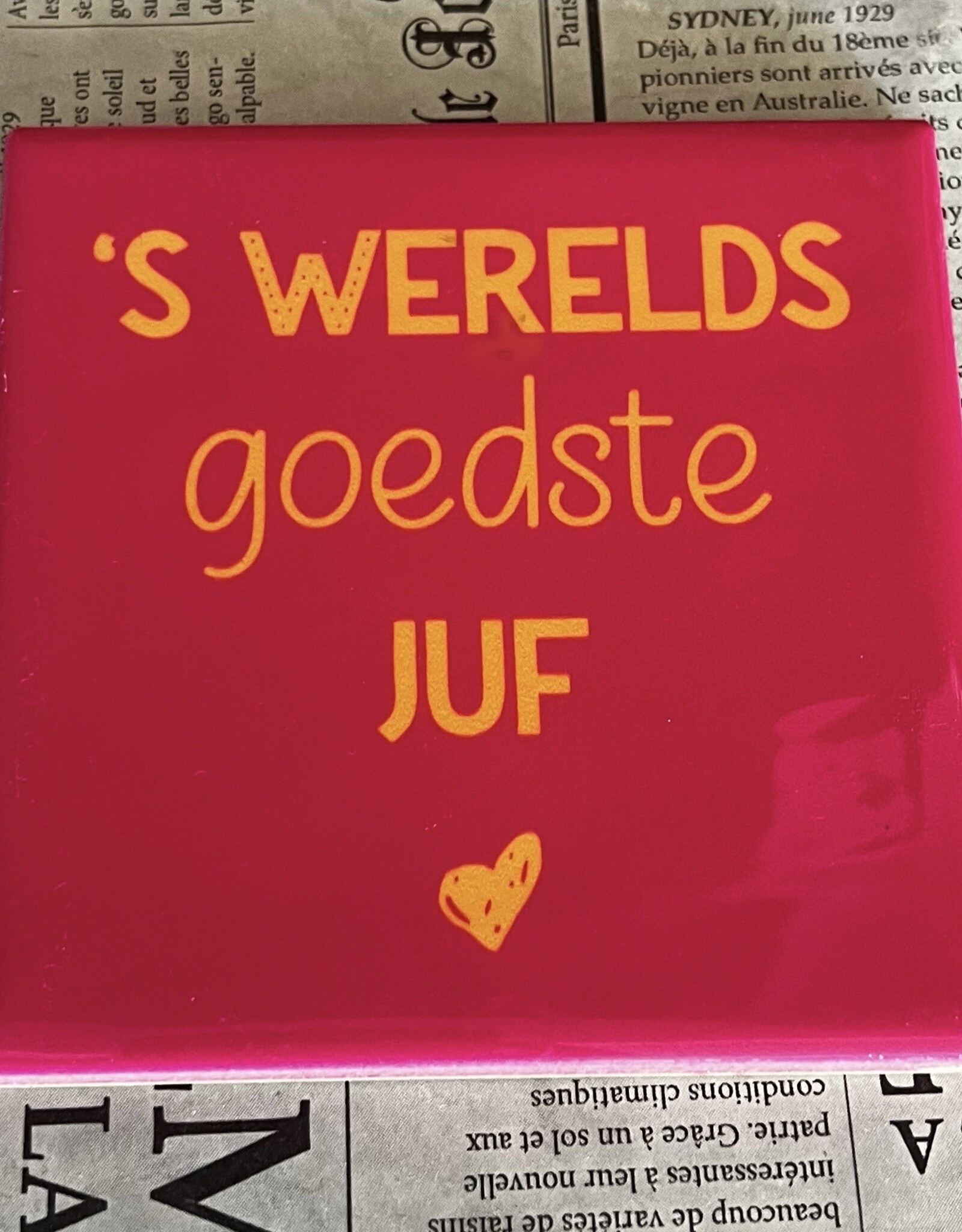 Tegeltje - Werelds goedste juf