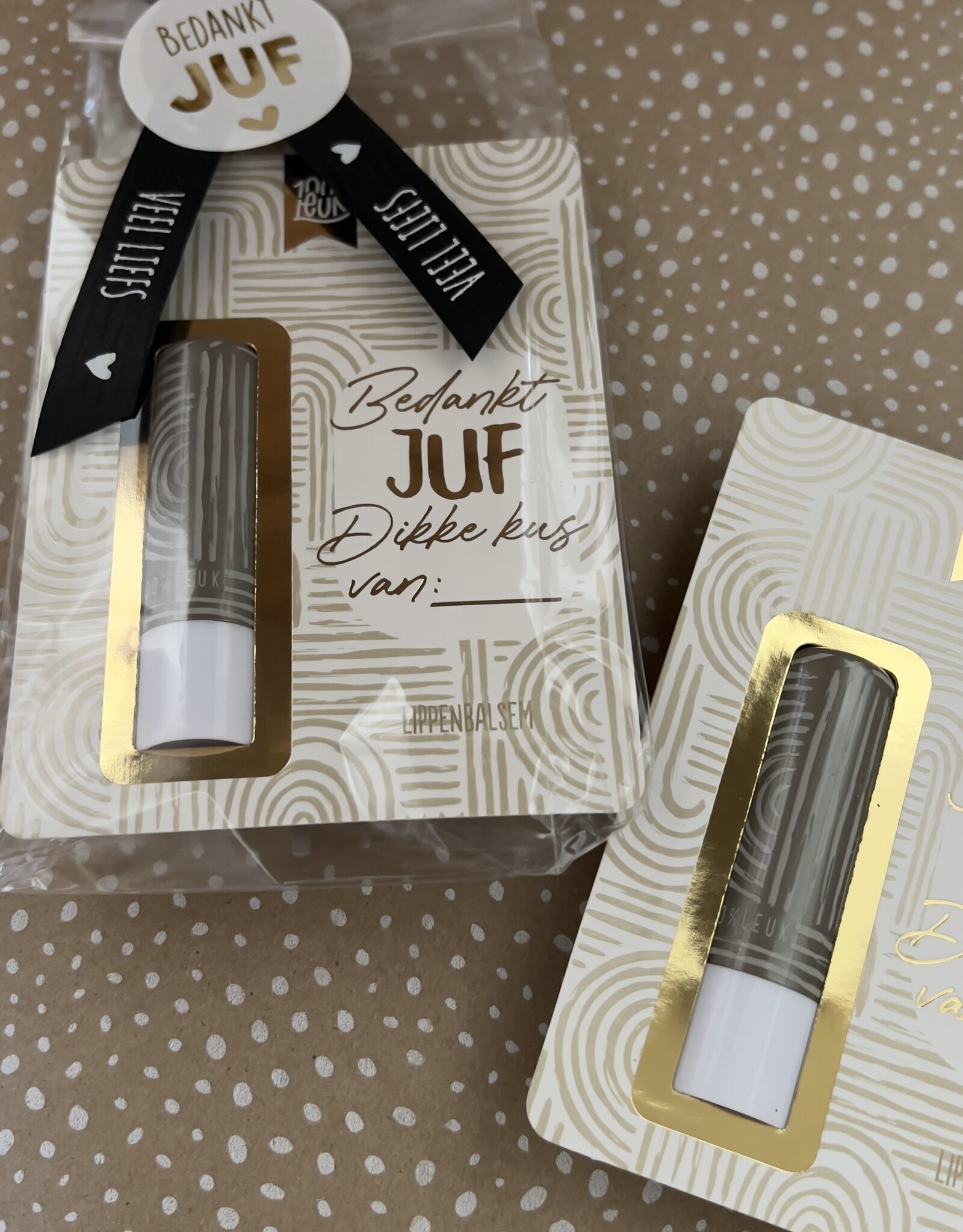 Voor de Juf - Lippenbalsem van 100% Leuk