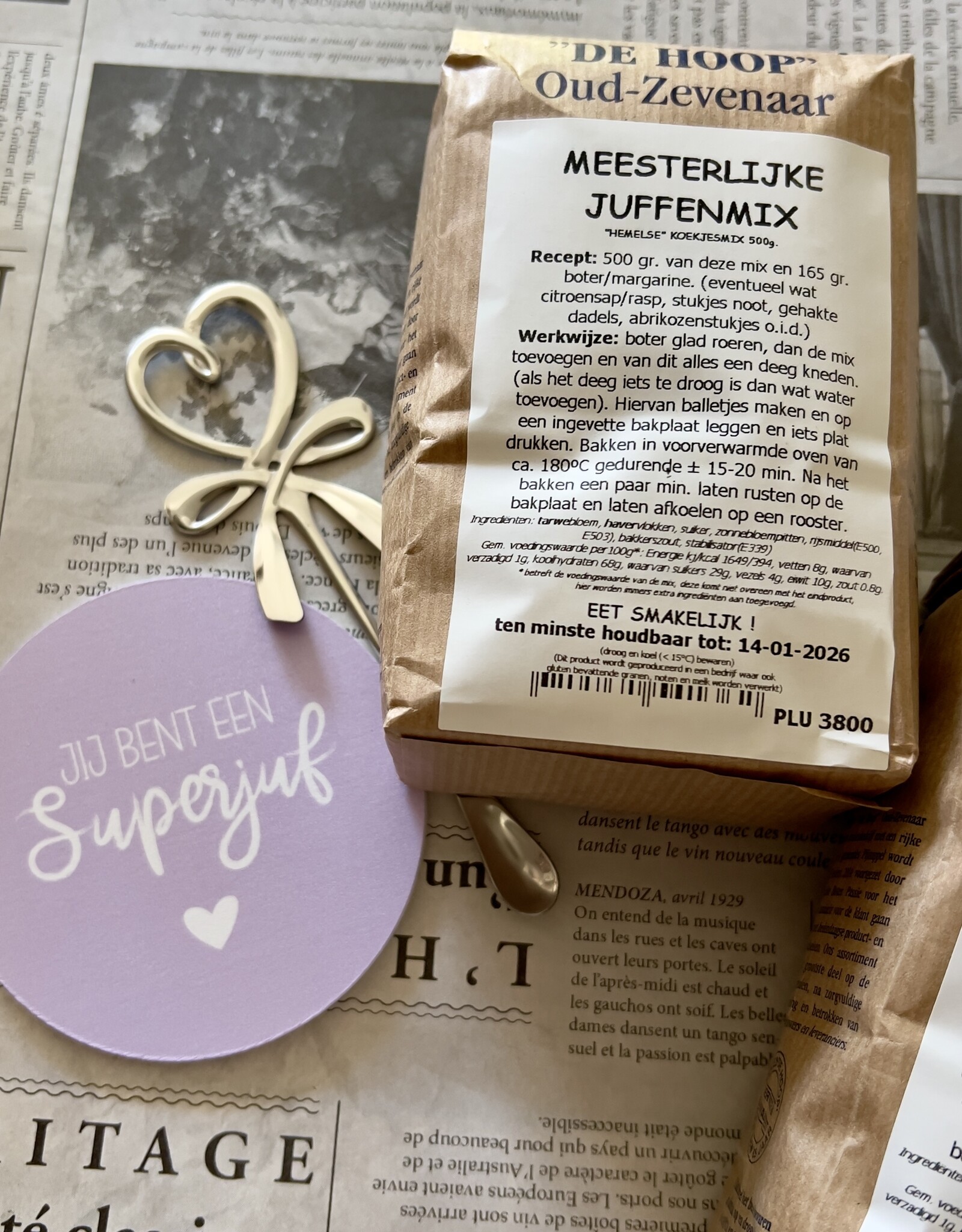 Voor de Juf - Meesterlijke Juffenmix - Bakmix