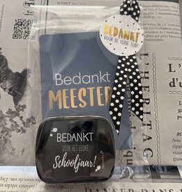 Voor de Meester - Blikje Bedankt Mintjes