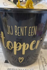 Bedankt - cadeaupakket in emmer - Jij bent een topper