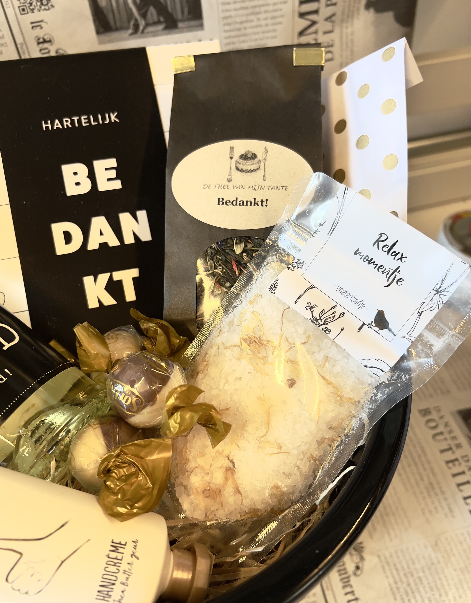 Bedankt - cadeaupakket in emmer - Jij bent een topper