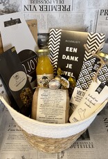 Cadeaupakket  in mand - Bedankt