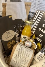 Cadeaupakket  in mand - Bedankt