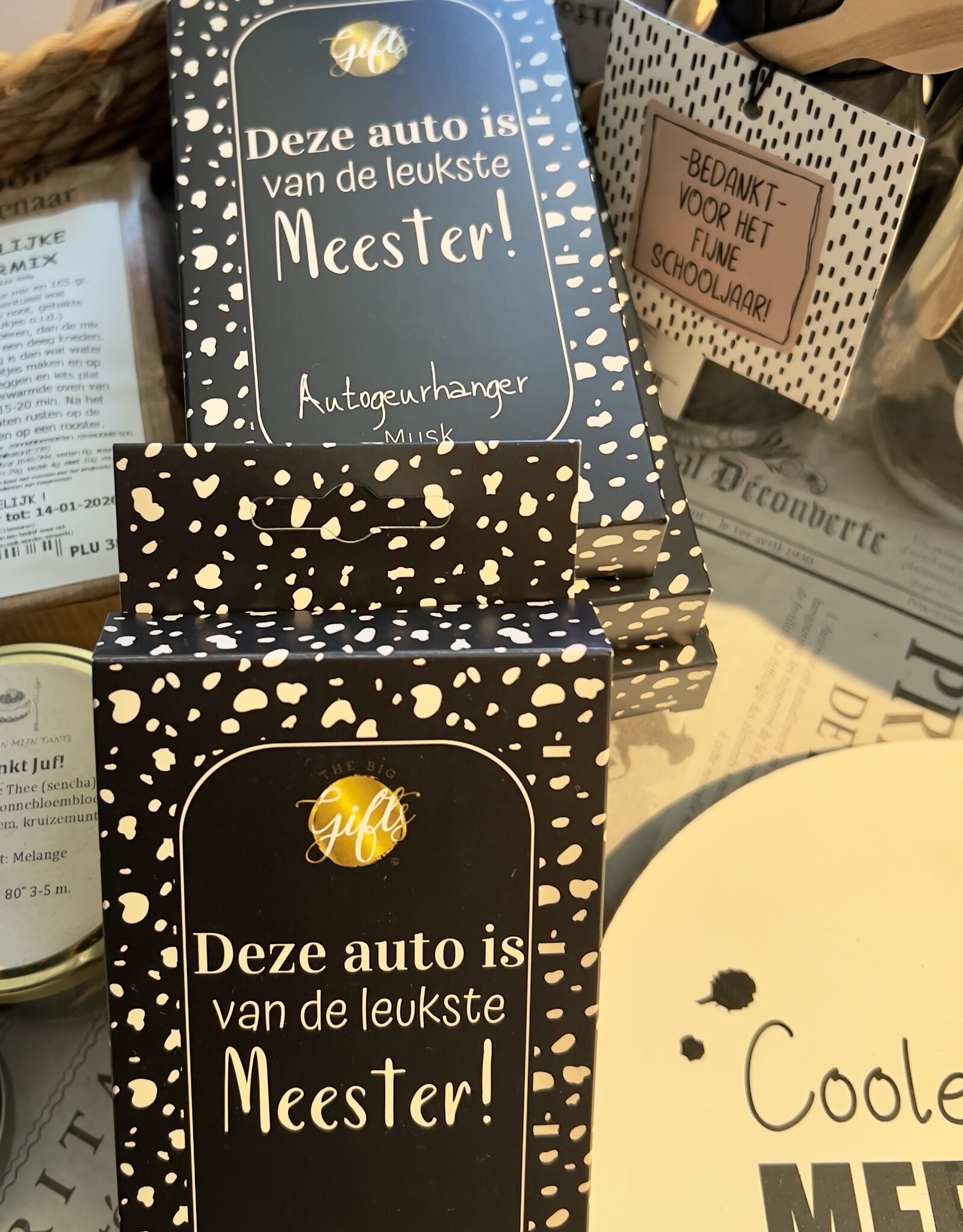 Bedankt Meester - Autogeurhanger