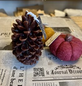 Kaars Dennenappel - Bruin