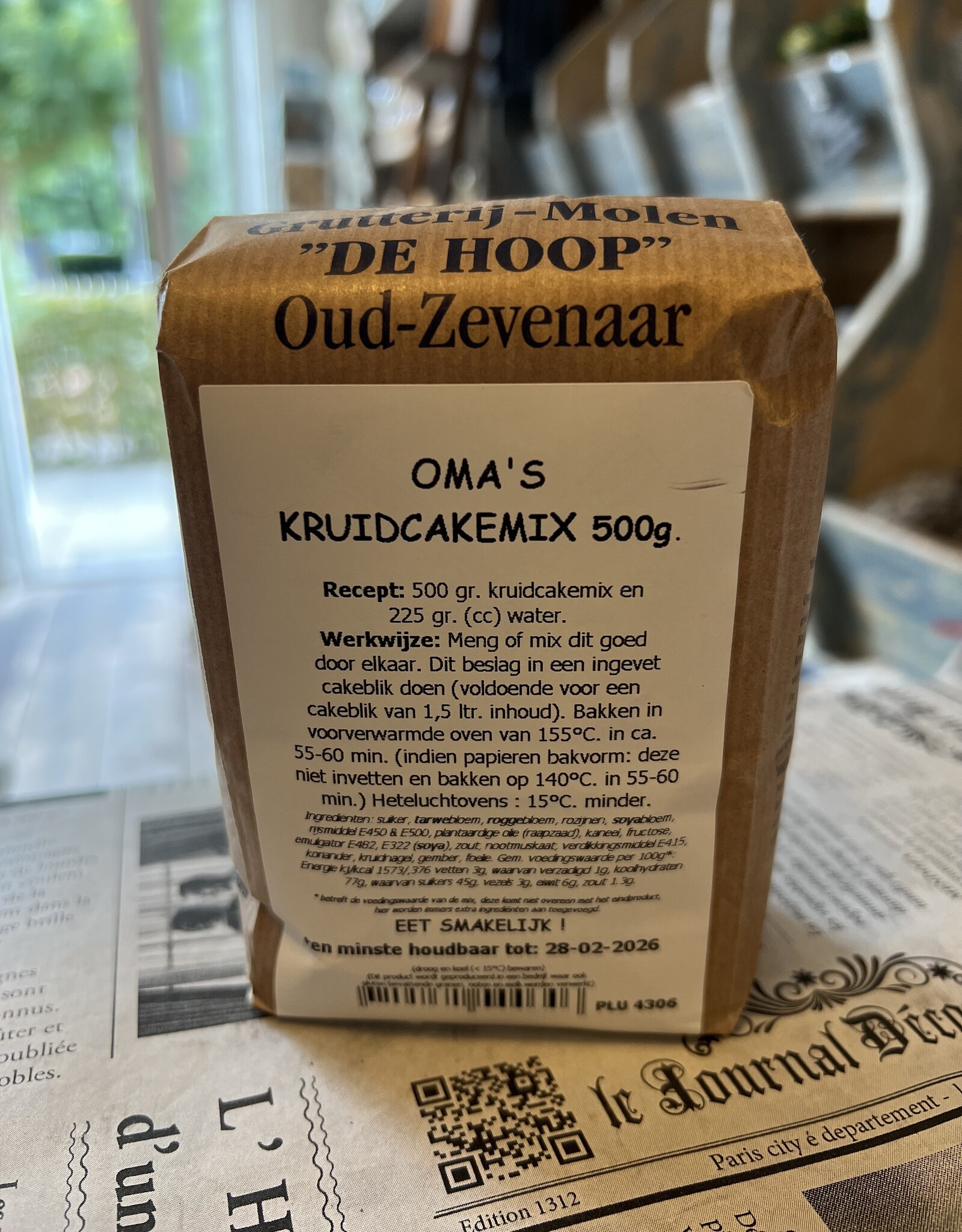 Grutterij Molen de Hoop Oma's Kruidcakemix