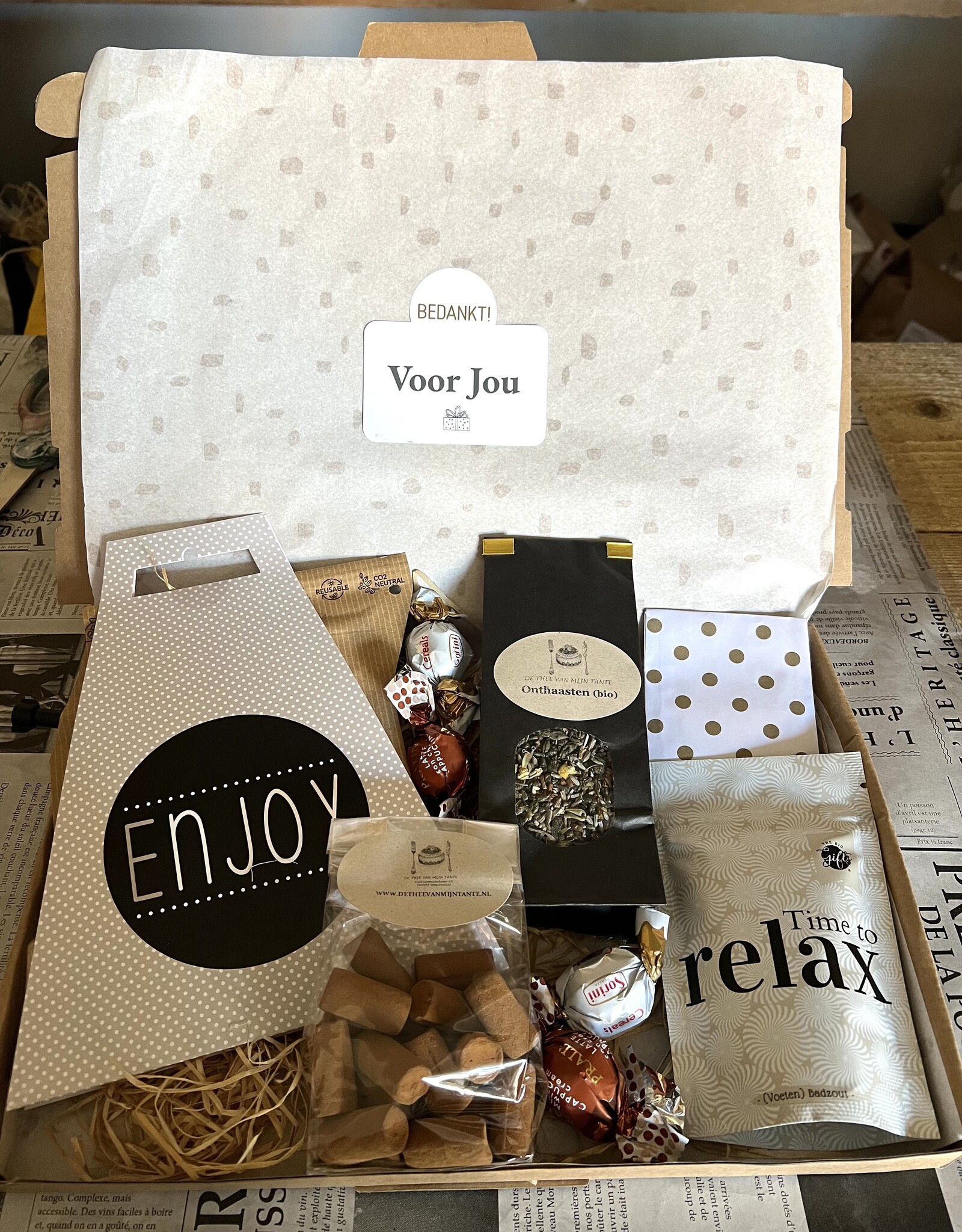 Brievenbuspakket - Koffie en Thee - Onthaasten