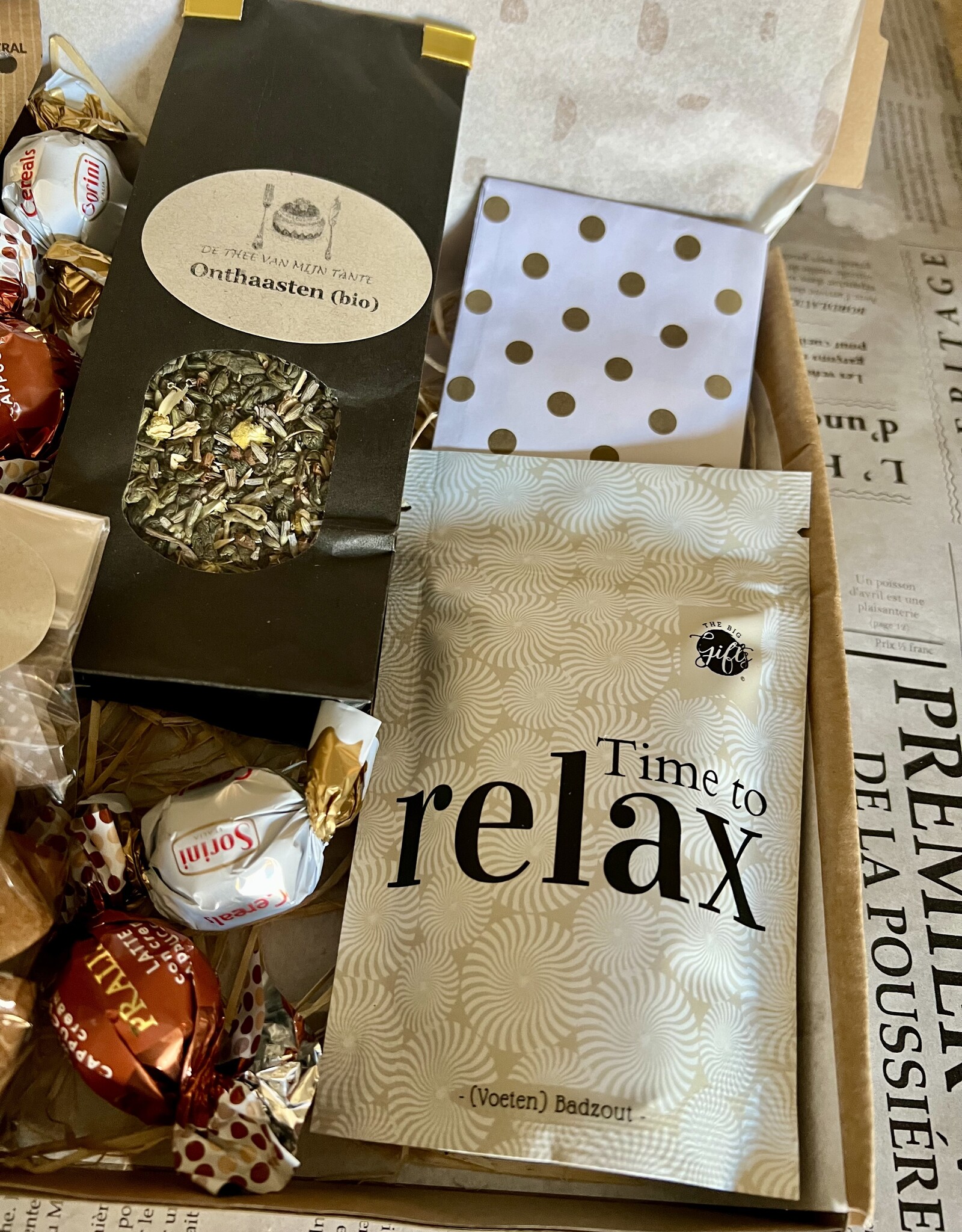 Brievenbuspakket - Koffie en Thee - Onthaasten
