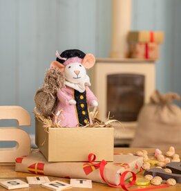 Sjaal met Verhaal Pietermuis roze