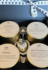 Theedoos - Valentijn - 4 theesoorten inclusief theemaatlepel en theezeefje