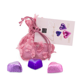 Chocoladehartjes Sweethearts in geschenkzakje