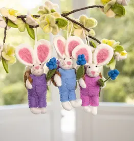 Sjaal met Verhaal Haasje met mandje - hanger