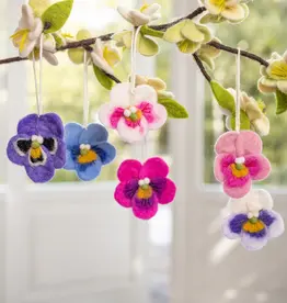 Sjaal met Verhaal Viooltje van Vilt - hanger