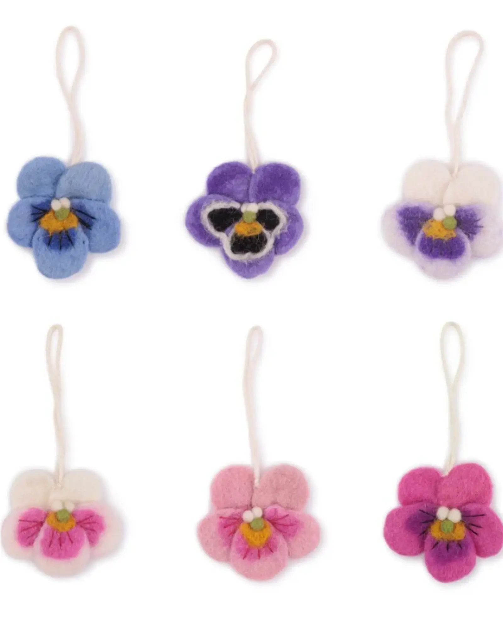 Sjaal met Verhaal Viooltje van Vilt - hanger