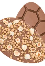 Paasei chocolade met hazelnoot en caramel