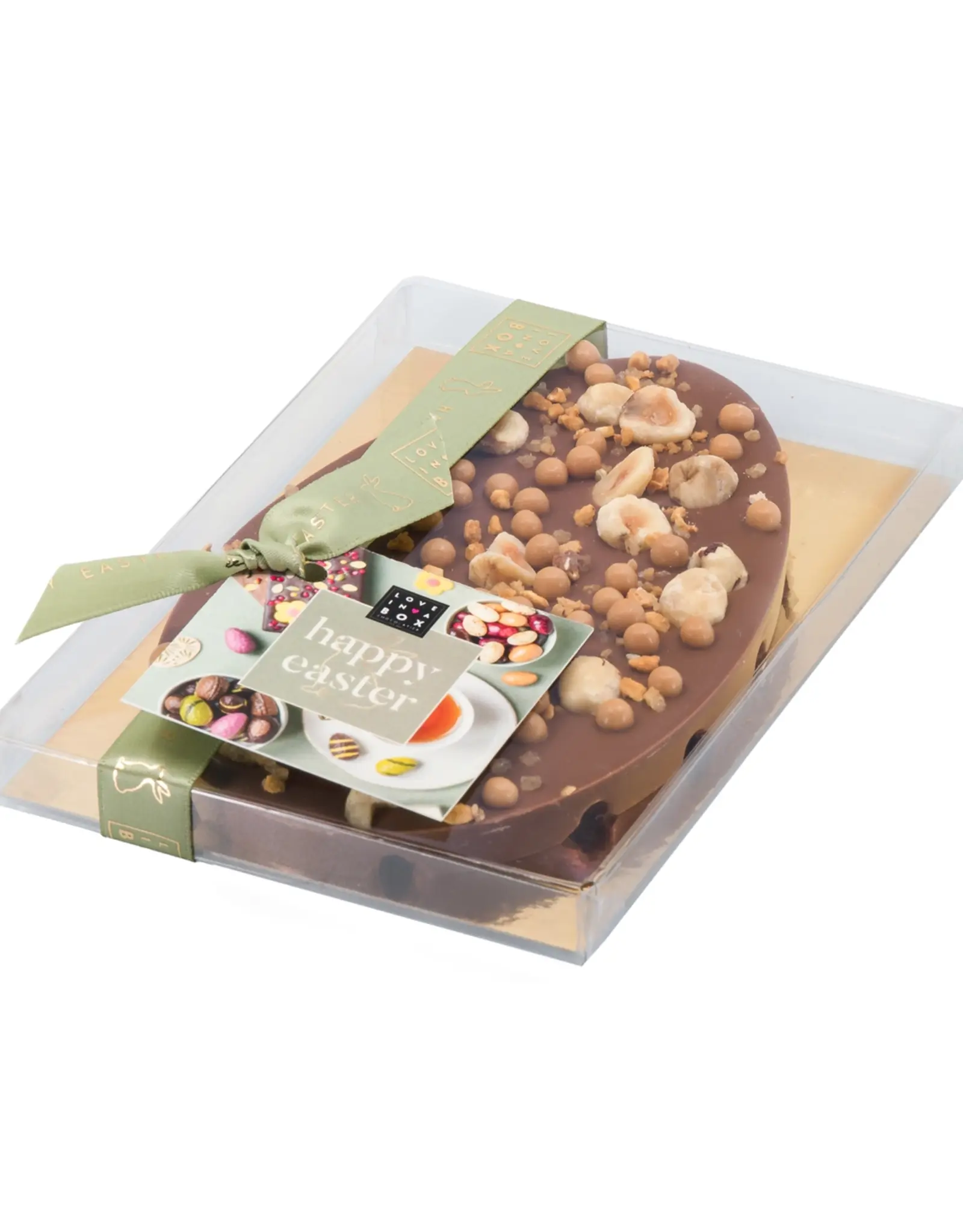 Paasei chocolade met hazelnoot en caramel