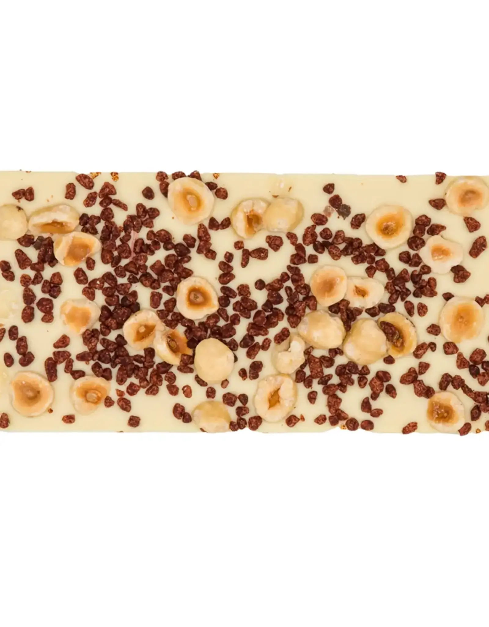 Witte chocoladereep met hazelnoot en kaneel