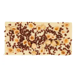 Witte Chocoladereep met hazelnoot en kaneel