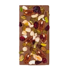 Melkchocolade reep met luxe noten