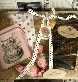 Verjaardagspakket Theepakket met verjaardagsthee, theeblikje en chocolade