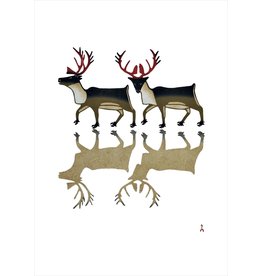 Cape Dorset Caribou Reflection