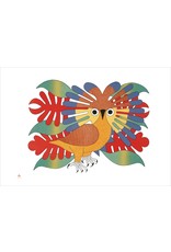 Cape Dorset Art Card: Sun, Owl and Foliage